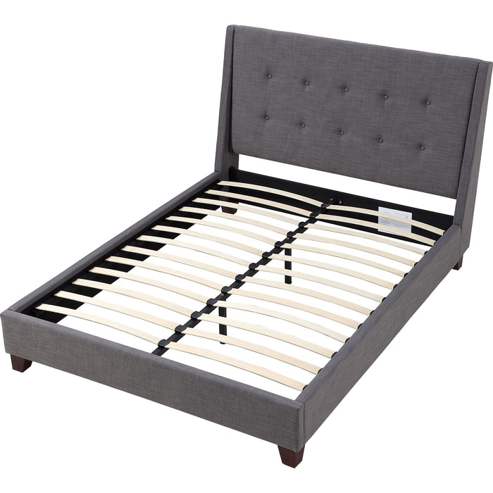 Modus Furniture Madera Upholstered Platform Bed in Dark Charcoal  JWHLH  Image 4