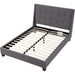 Modus Furniture Madera Upholstered Platform Bed in Dark Charcoal  JWHLH  Image 4