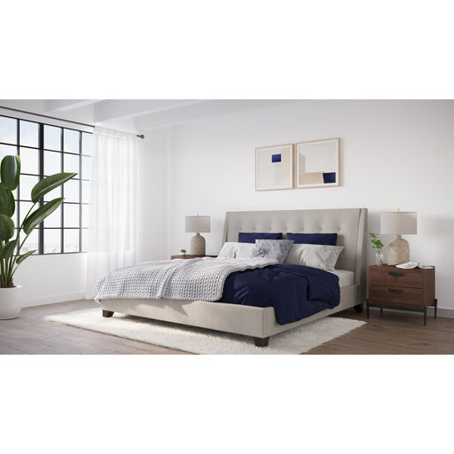 Modus Furniture Madera Upholstered Platform Bed in Putty (2026)  JWHMJ  Image 1