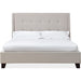 Modus Furniture Madera Upholstered Platform Bed in Putty  JWHMH  Image 2