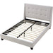 Modus Furniture Madera Upholstered Platform Bed in Putty  JWHMH  Image 4