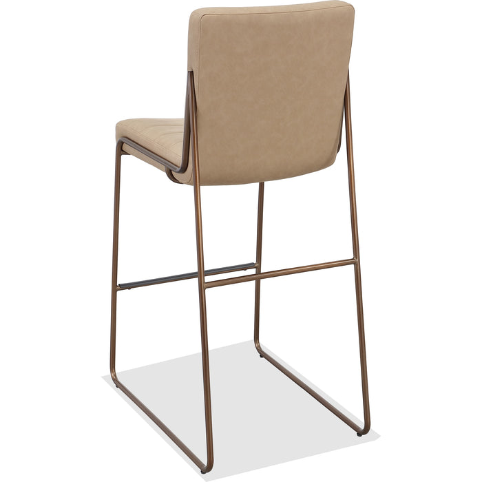 Modus Furniture Madison Metal Frame Bar Stool in Honey Synthetic Leather 655450458934 PWTA75APJ Image 3