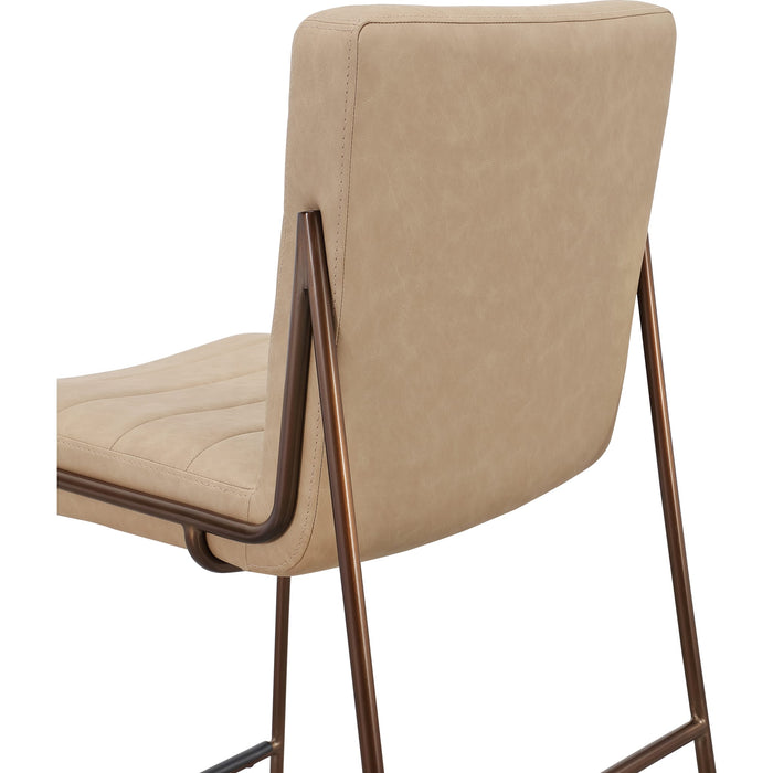 Modus Furniture Madison Metal Frame Bar Stool in Honey Synthetic Leather 655450458934 PWTA75APJ Image 4