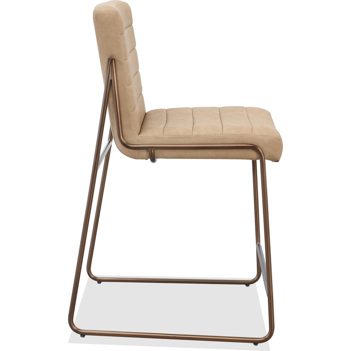 Modus Furniture Madison Metal Frame Counter Stool in Honey Synthetic Leather 655450458927 PWTA69APJ Image 2