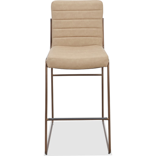 Modus Furniture Madison Metal Frame Counter Stool in Honey Synthetic Leather 655450458927 PWTA69APJ Main Image