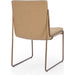 Modus Furniture Madison Metal Frame Dining Chair in Honey Synthetic Leather 655450423437 PWTA63APJ Image 2