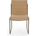 Modus Furniture Madison Metal Frame Dining Chair in Honey Synthetic Leather 655450423437 PWTA63APJ Image 3