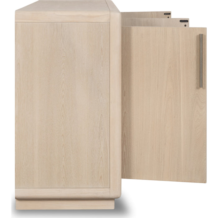 Modus Furniture Magnolia 4 Door Wooden Sideboard in Daffodil 655450468766 TKXE78 Image 5