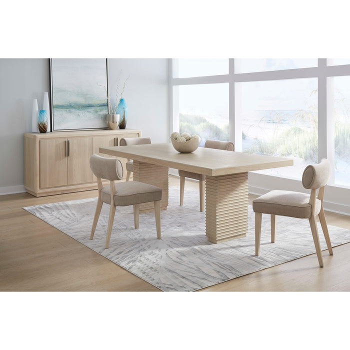 Modus Furniture Magnolia 4 Door Wooden Sideboard in Daffodil 655450468766 TKXE78 Image 9