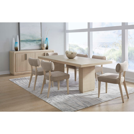 Modus Furniture Magnolia Double Pedestal Wooden Dining Table in Daffodil 655450471667 TKXE61 Image 3