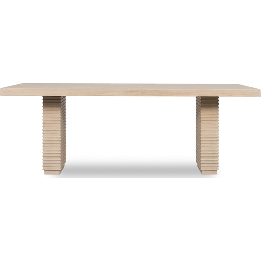 Modus Furniture Magnolia Double Pedestal Wooden Dining Table in Daffodil 655450471667 TKXE61 Main Image
