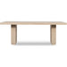 Modus Furniture Magnolia Double Pedestal Wooden Dining Table in Daffodil 655450471667 TKXE61 Main Image
