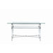 Modus Marilyn Glass Top Dining Server in Polished Stainless Steel and Clear AcrylicImage 3