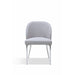 Modus Marilyn Upholstered Dining Chair in Shadow and Polished Stainless SteelImage 4
