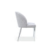 Modus Marilyn Upholstered Dining Chair in Shadow and Polished Stainless SteelImage 5