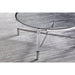 Modus Mariyln Glass Top and Steel Base Round Coffee Table Image 2
