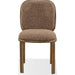 Modus Furniture Mataranka Dining Chair in Giraffe Chenille and Brushed Golden Stainless Steel 655450481895 UTT663 Image 1