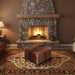 Modus Furniture Matola Sq Ottoman  Acorn 655450499968 TSXR88 Main Image