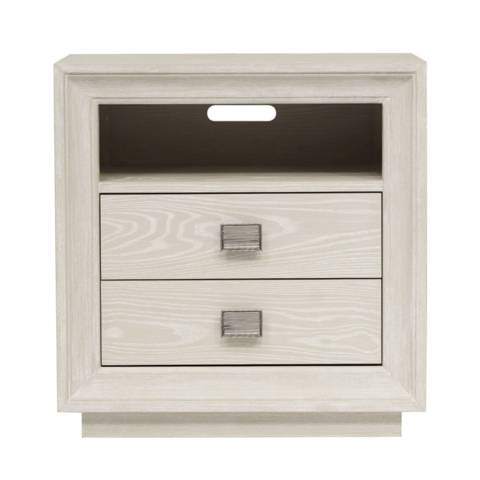 Modus Maxime Two Drawer USB-Charging Nightstand in Ash Image 3