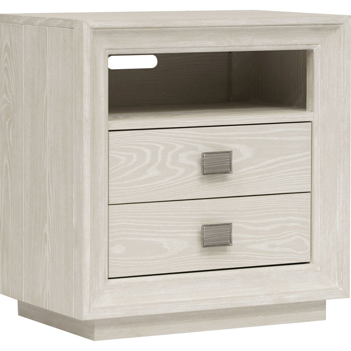 Modus Furniture Maxime Two Drawer USB Charging Nightstand  655450395383 MSNF81B Image 1