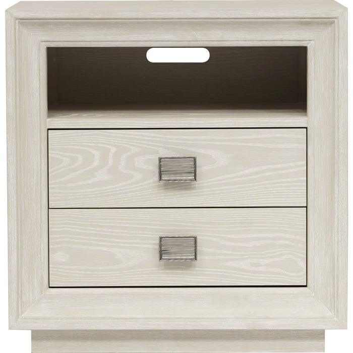 Modus Furniture Maxime Two Drawer USB Charging Nightstand  655450395383 MSNF81B Image 3