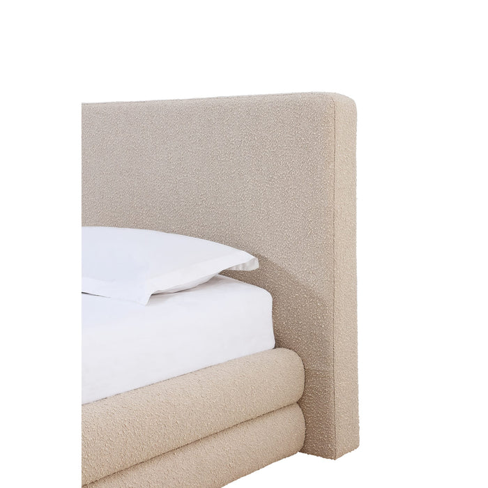 Modus Maya Upholstered Platform Bed in Brun Boucle Image 3