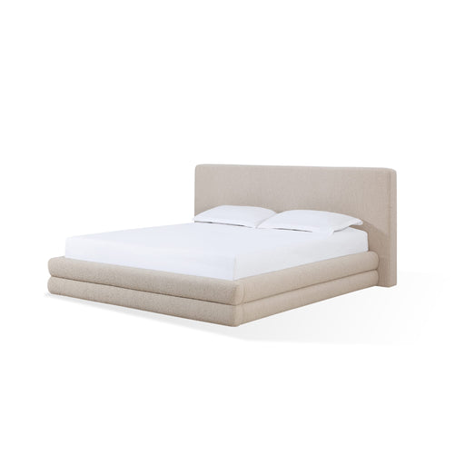 Modus Maya Upholstered Platform Bed in Brun Boucle Image 1