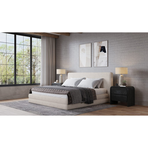 Modus Furniture Maya Upholstered Platform Bed in Brun Boucle (2026)  QCTLJ  Image 2