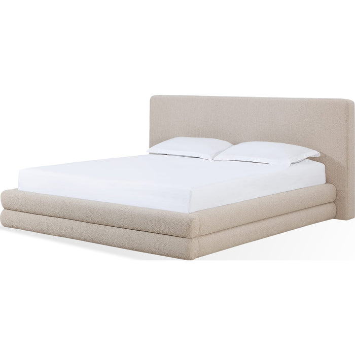 Modus Furniture Maya Upholstered Platform Bed in Brun Boucle  QCTLH  Image 5