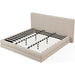Modus Furniture Maya Upholstered Platform Bed in Brun Boucle  QCTLH  Image 8