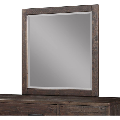 Modus Furniture McKinney Solid Wood Beveled Glass Mirror in Espresso Pine 655450181399 AKK183 Image 2