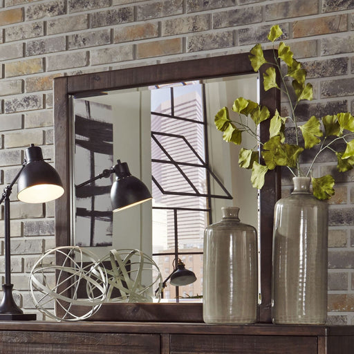 Modus McKinney Solid Wood Beveled Glass Mirror in Espresso PineMain Image