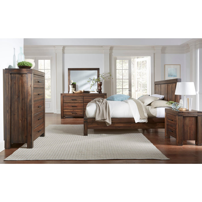 Modus Meadow Five Drawer Solid Wood Chest in Brick Brown (2024)Image 2