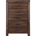 Modus Furniture Meadow Five Drawer Solid Wood Chest in Brick Brown (2024) 655450432453 3F4184A Image 4