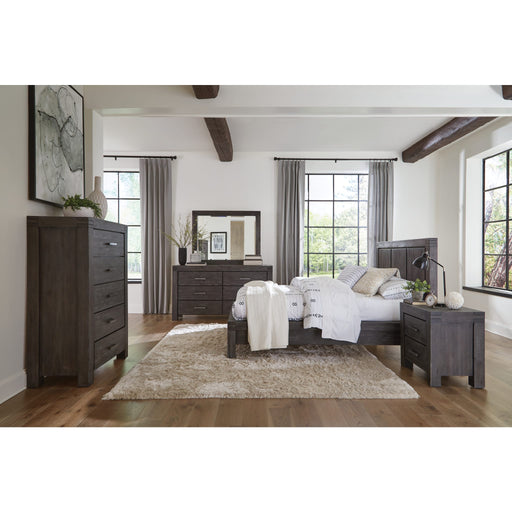 Modus Meadow Five Drawer Solid Wood Chest in Graphite (2024) Image 1
