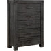 Modus Furniture Meadow Five Drawer Solid Wood Chest in Graphite (2024) 655450432477 3FT384A Image 2