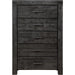 Modus Furniture Meadow Five Drawer Solid Wood Chest in Graphite (2024) 655450432477 3FT384A Image 3