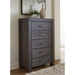 Modus Meadow Five Drawer Solid Wood Chest in Graphite (2024)Main Image