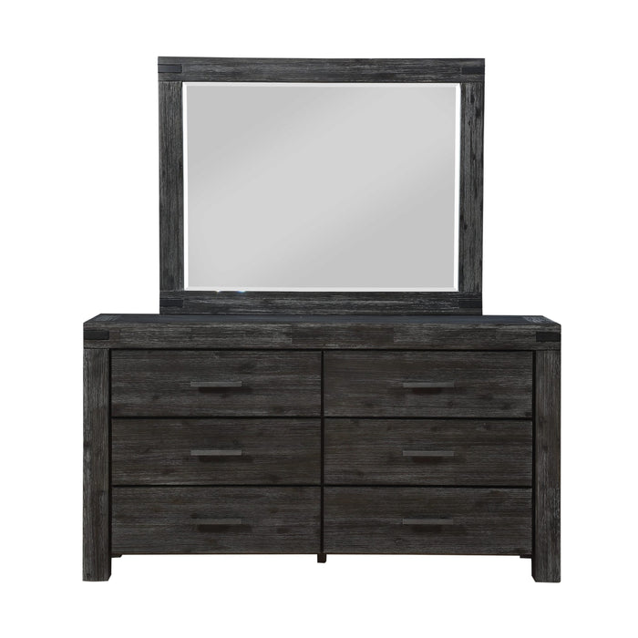Modus Meadow Six Drawer Solid Wood Dresser in Graphite (2024) Image 6
