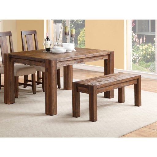 Modus Furniture Meadow Solid Wood Bench in Brick Brown 655450090851 3F4191 Image 1