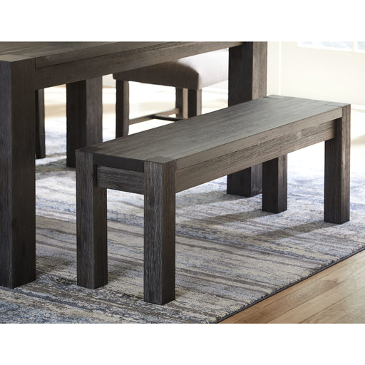 Modus Furniture Meadow Solid Wood Bench in Graphite 655450281259 3FT391 Main Image