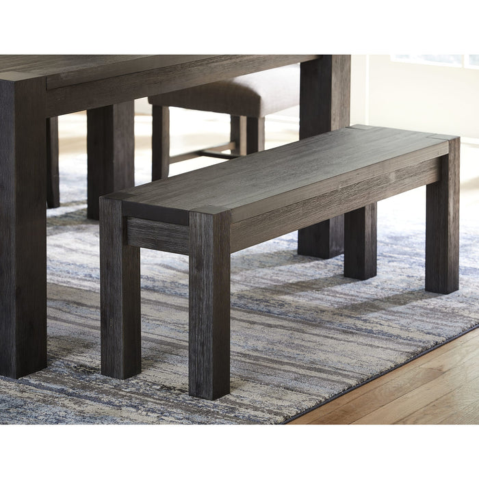 Modus Furniture Meadow Solid Wood Bench in Graphite 655450281259 3FT391 Main Image