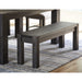 Modus Furniture Meadow Solid Wood Bench in Graphite 655450281259 3FT391 Main Image