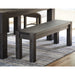Modus Meadow Solid Wood Bench in Graphite Main Image