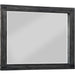 Modus Furniture Meadow Solid Wood Beveled Glass Solid Wood Mirror in Graphite 655450266430 3FT383 Image 2