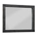 Modus Meadow Solid Wood Beveled Glass Solid Wood Mirror in Graphite Image 2