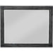 Modus Furniture Meadow Solid Wood Beveled Glass Solid Wood Mirror in Graphite 655450266430 3FT383 Image 3