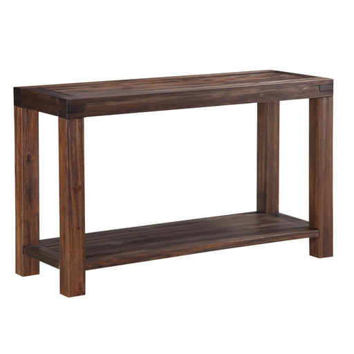 Modus Meadow Solid Wood Console Table in Brick Brown Image 1