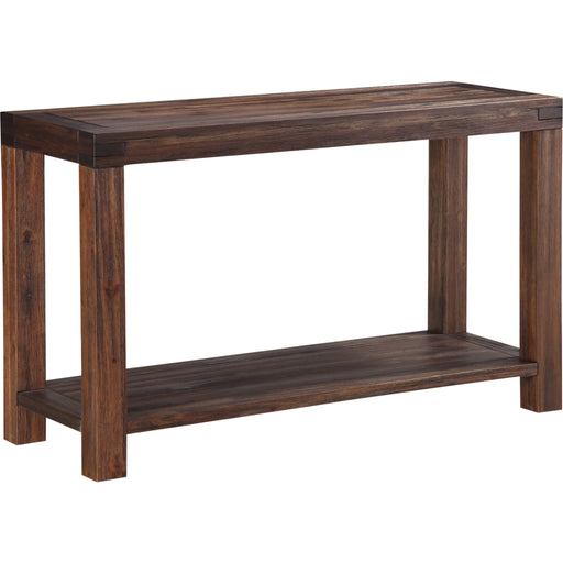 Modus Furniture Meadow Solid Wood Console Table in Brick Brown 655450186028 3F4123 Image 1