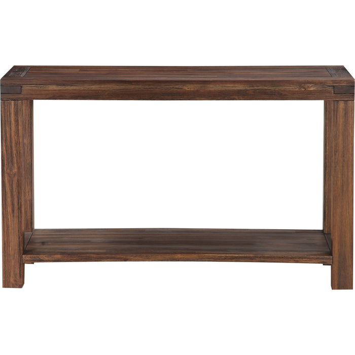 Modus Furniture Meadow Solid Wood Console Table in Brick Brown 655450186028 3F4123 Image 2